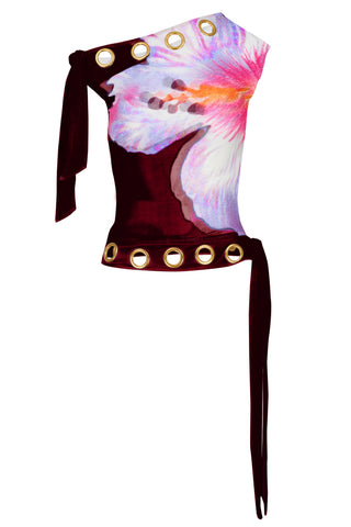 JENNY TOP - BURGUNDY